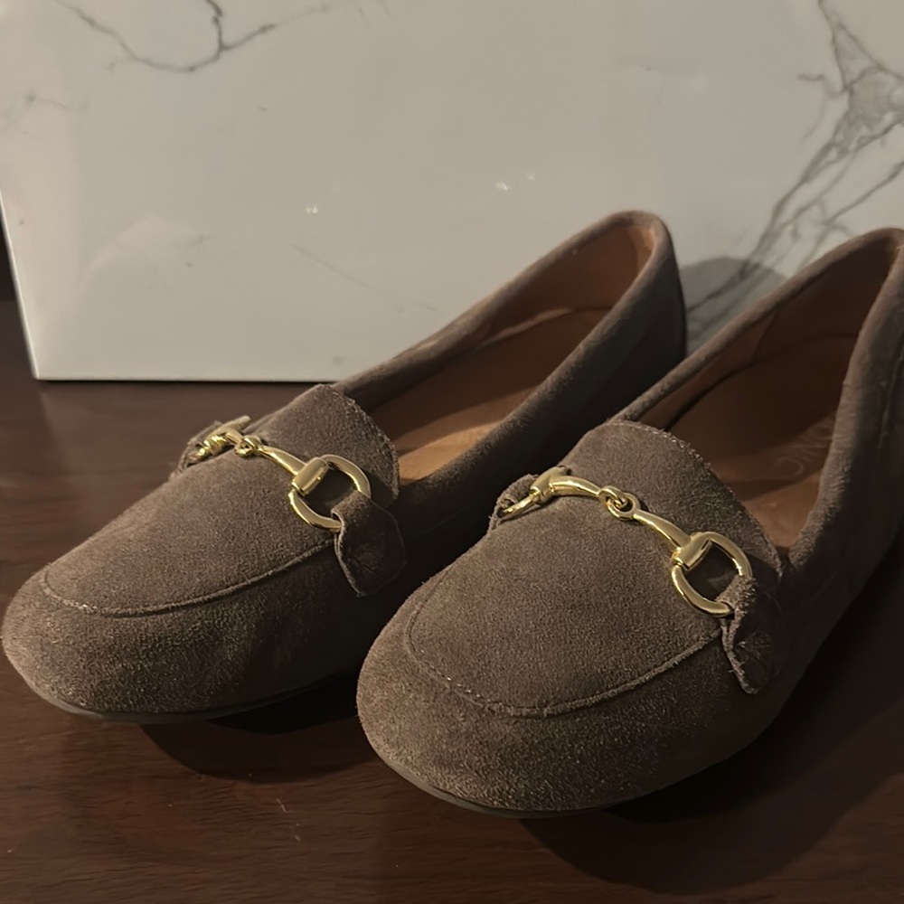 Bionic Elegant Grey/Beige Loafers for Women
